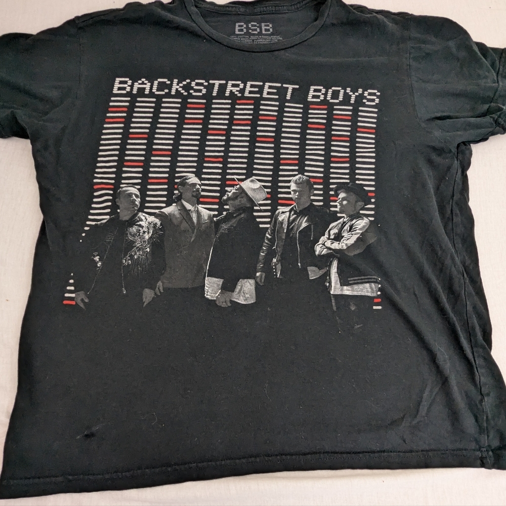 Backstreet Boys DNA World Tour Concert Tee City/States on Back Medium
